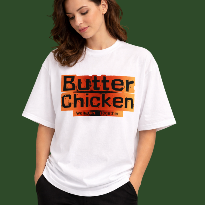 Butter Chicken – Couple's Oversized Tee
