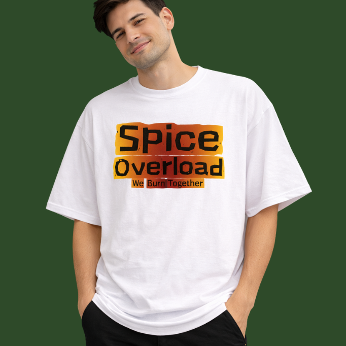 Spice Overload – Couple's Oversized Tee