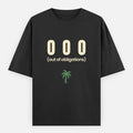 AttireBae OOO out of obligations black oversized graphic tee India